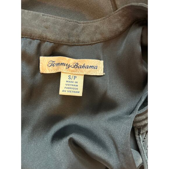 Tommy Bahamas | 100% Silk Embroidered Floral Shift Dress w/Pockets | Small - Picture 16 of 16